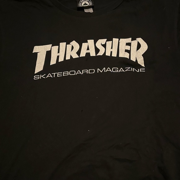 Black Thrasher shirt  size medium - Picture 2 of 2
